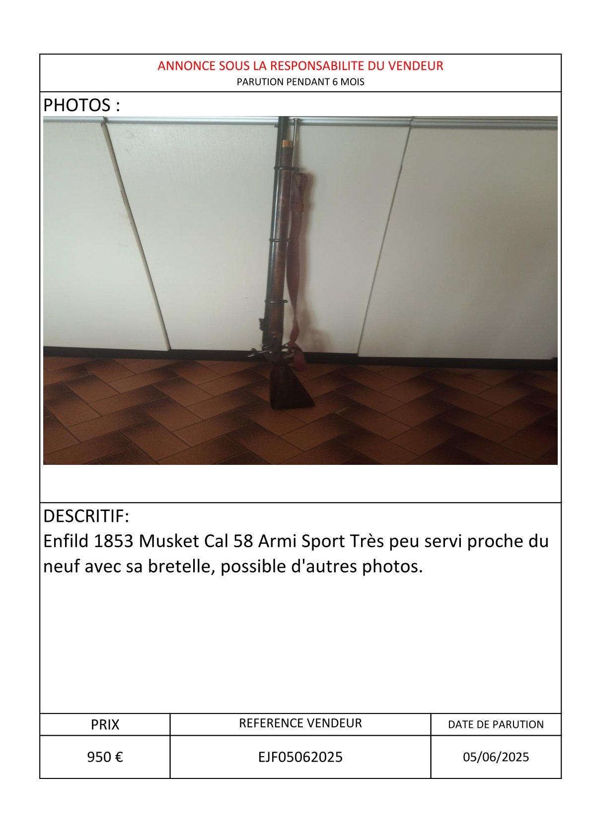 Fiche annonce enfield