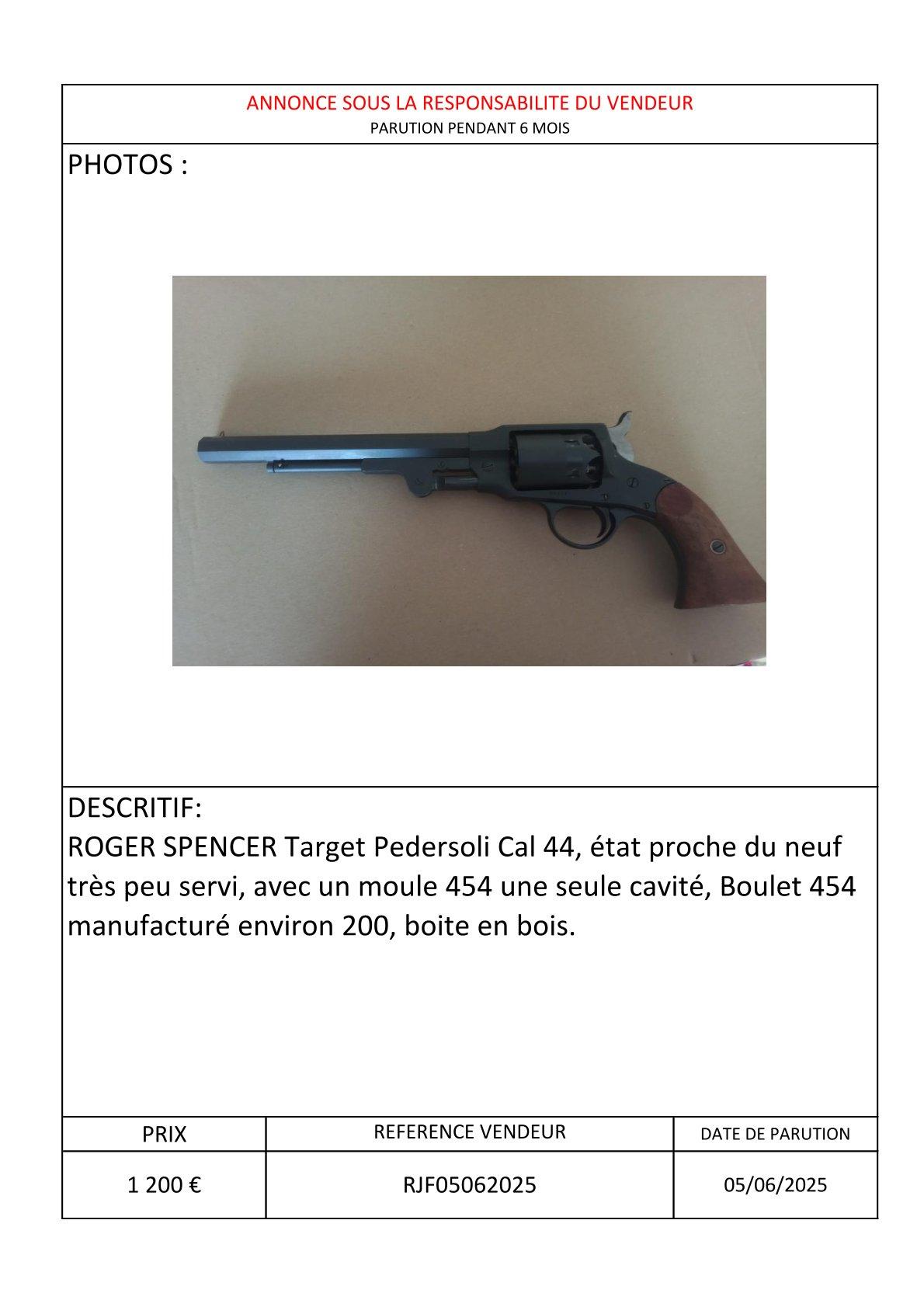 Fiche annonce roger spencer target